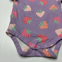 Load image into Gallery viewer, Girls Anko, stretchy bodysuit / romper, strawberries, GUC, size 000,  