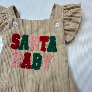 Girls Christmas, romper, EUC, size 0,  