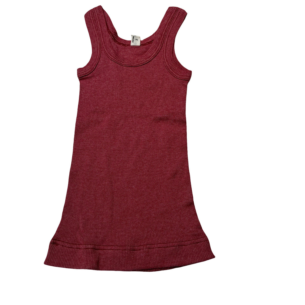 Unisex RAGNO, red marle stretchy singlet top, EUC, size 3,  
