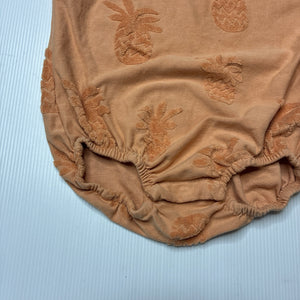 Girls Baby Berry, summer romper, pineapples, EUC, size 0,  