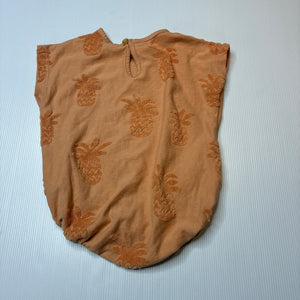 Girls Baby Berry, summer romper, pineapples, EUC, size 0,  