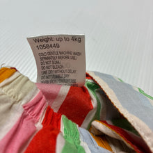 Load image into Gallery viewer, Girls Baby Berry, rainbow stripe lightweight cotton summer romper, EUC, size 0000,  