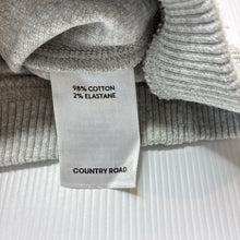Load image into Gallery viewer, Unisex Country Road, grey marle knit leggings / bottoms, elasticated, GUC, size 0,  