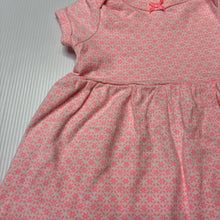 Load image into Gallery viewer, Girls Carters, floral cotton dress, GUC, size 0000, L: 28cm