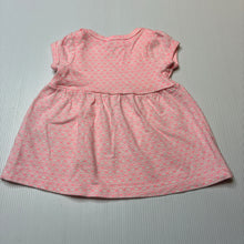 Load image into Gallery viewer, Girls Carters, floral cotton dress, GUC, size 0000, L: 28cm