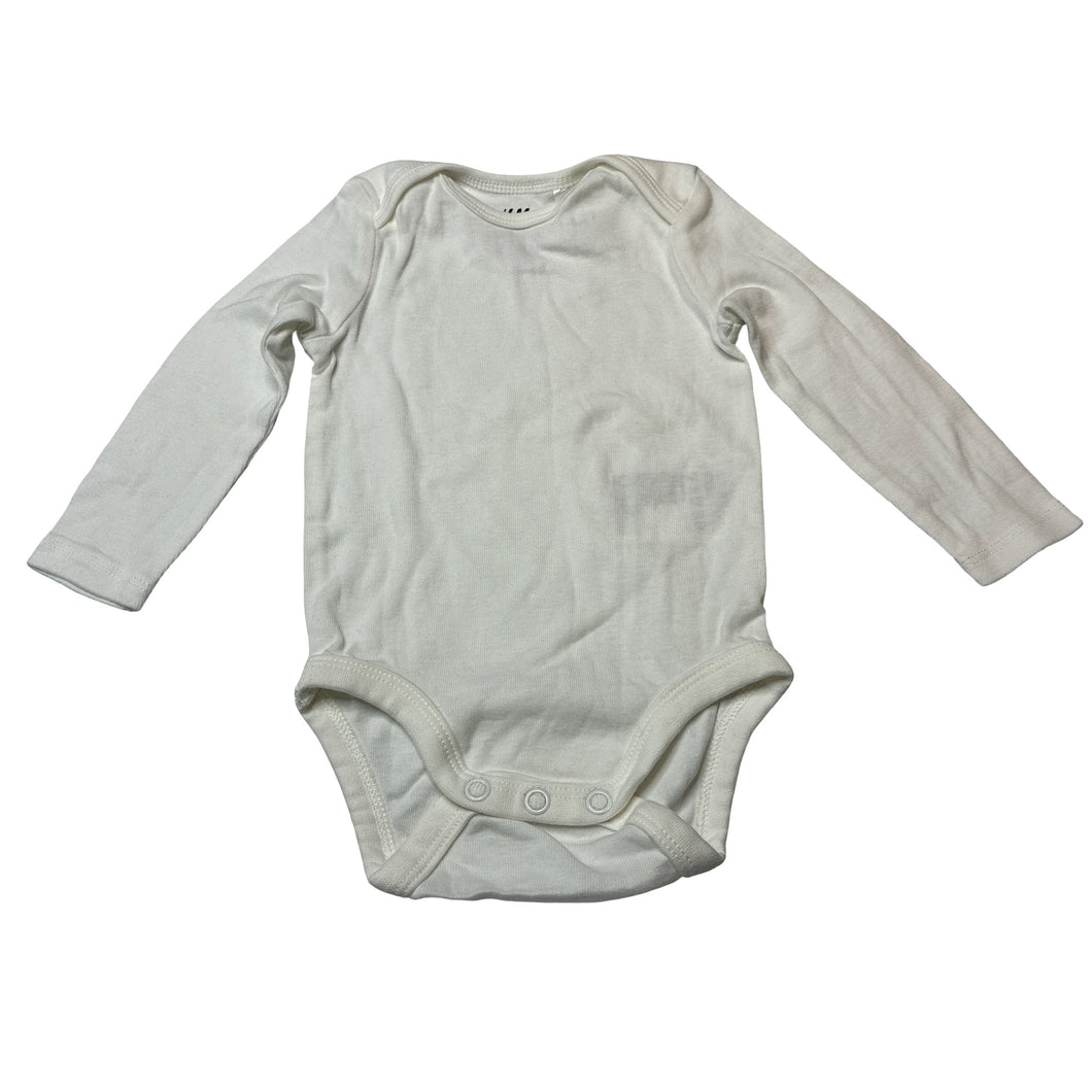 Unisex H&M, organic cotton bodysuit / romper, EUC, size 000,  