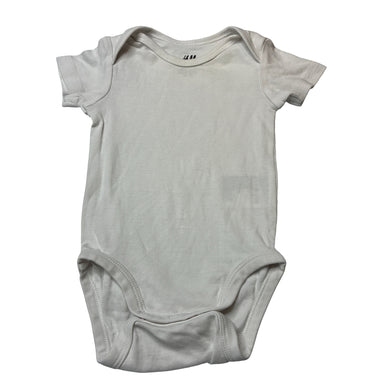 Unisex H&M, organic cotton bodysuit / romper, GUC, size 000,  