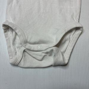 Unisex H&M, organic cotton bodysuit / romper, GUC, size 000,  