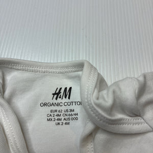 Unisex H&M, organic cotton bodysuit / romper, GUC, size 000,  