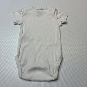 Unisex H&M, organic cotton bodysuit / romper, GUC, size 000,  