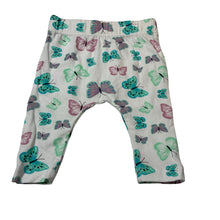 Load image into Gallery viewer, Girls Baby Berry, stretchy leggings / bottoms, butterflies, EUC, size 0000,  