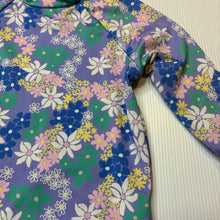 Load image into Gallery viewer, Girls Wave Zone, floral long sleeve rashie / swim top, GUC, size 1,  