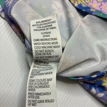 Load image into Gallery viewer, Girls Wave Zone, floral long sleeve rashie / swim top, GUC, size 1,  