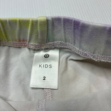 Load image into Gallery viewer, Girls Target, tie dyed stretchy bike shorts, FUC, size 2,  