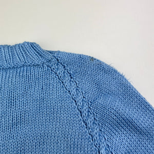 Girls handmade, knitted sweater / jumper, armpit to armpit: 31cm, armpit to cuff: 25.5cm, EUC, size 4-5,  
