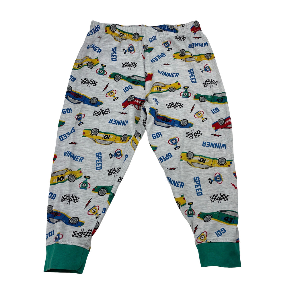 Boys Anko, pyjama pants / bottoms, racing cars, GUC, size 2,  
