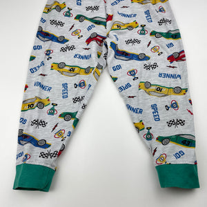 Boys Anko, pyjama pants / bottoms, racing cars, GUC, size 2,  