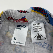 Load image into Gallery viewer, Boys Anko, pyjama pants / bottoms, racing cars, GUC, size 2,  