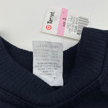 Load image into Gallery viewer, Girls Target, navy fleece lined sweater / jumper, NEW, size 3,  