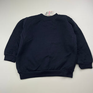 Girls Target, navy fleece lined sweater / jumper, NEW, size 3,  