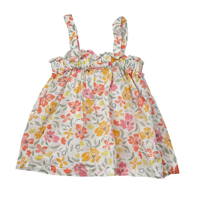 Girls Anko, floral lightweight cotton summer top, EUC, size 3,  