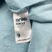 Load image into Gallery viewer, Boys Anko, blue cotton tee / top, GUC, size 9,  