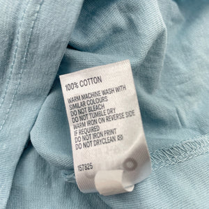 Boys Anko, blue cotton tee / top, GUC, size 9,  