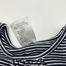 Load image into Gallery viewer, Girls Target, navy &amp; white stripe cotton long sleeve top, GUC, size 5,  