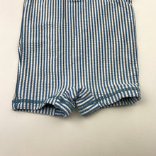 Load image into Gallery viewer, Unisex Baby Berry, striped all-in-one rashie suit, EUC, size 0,  
