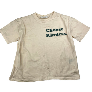 Girls H&M, lightweight cotton loose fit tee / top, FUC, size 7,  