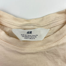 Load image into Gallery viewer, Girls H&amp;M, lightweight cotton loose fit tee / top, FUC, size 7,  