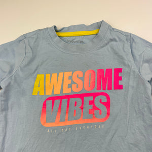 Boys Favourites, blue cotton long sleeve tee / top, FUC, size 2,  