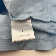 Load image into Gallery viewer, Boys Favourites, blue cotton long sleeve tee / top, FUC, size 2,  