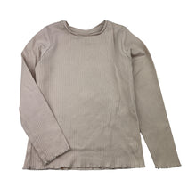 Load image into Gallery viewer, Girls Brilliant Basics, ribbed organic cotton blend long sleeve top, GUC, size 5,  
