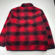Load image into Gallery viewer, Boys GAP, red &amp; black fleece sweater / jumper, FUC, size 7-8,  