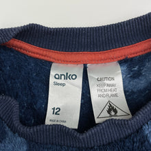 Load image into Gallery viewer, Boys Anko, fleece winter pyjama top, wash fade, FUC, size 12,  