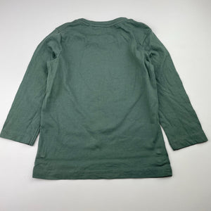 Boys Cotton On, cotton long sleeve tee / top, bear, EUC, size 3,  