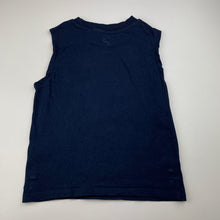 Load image into Gallery viewer, Boys Tilt, navy cotton tank top, FUC, size 3,  