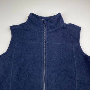Unisex Target, navy fleece school vest, GUC, size 7-8,  
