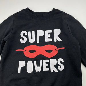 Boys Anko, fleece lined sweater / jumper, wash fade & pilling, FUC, size 5,  
