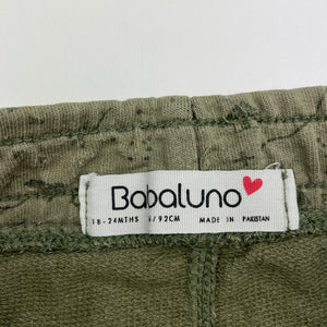 Boys Babaluno, khaki casual shorts, elasticated, FUC, size 2,  
