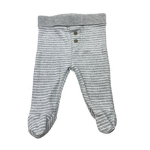 Load image into Gallery viewer, Unisex Target, ribbed cotton footed leggings / bottoms, GUC, size 000,  