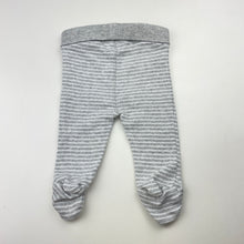 Load image into Gallery viewer, Unisex Target, ribbed cotton footed leggings / bottoms, GUC, size 000,  