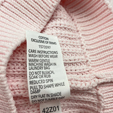 Load image into Gallery viewer, Girls Dymples, pink knitted cotton sweater / jumper, GUC, size 0,  