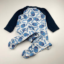 Load image into Gallery viewer, Unisex State of Origin, NSW Blues cotton zip coverall / romper, FUC, size 0,  