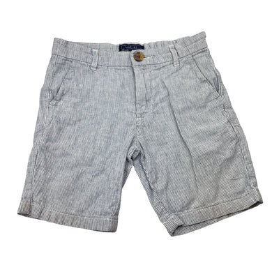 Boys Next, striped linen / cotton shorts, adjustable, FUC, size 7,  