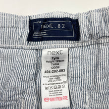 Load image into Gallery viewer, Boys Next, striped linen / cotton shorts, adjustable, FUC, size 7,  