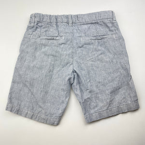 Boys Next, striped linen / cotton shorts, adjustable, FUC, size 7,  