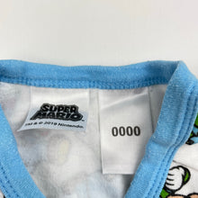 Load image into Gallery viewer, Unisex Nintendo, Super Mario cotton zip romper, GUC, size 0000,  