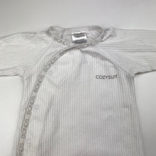 Load image into Gallery viewer, Unisex Bonds, stretchy cozysuit coverall / romper, GUC, size 0000,  